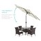 Best Choice Products 10ft Solar LED Lighted Patio Umbrella w/ Tilt Adjustment, UV-Resistant Fabric